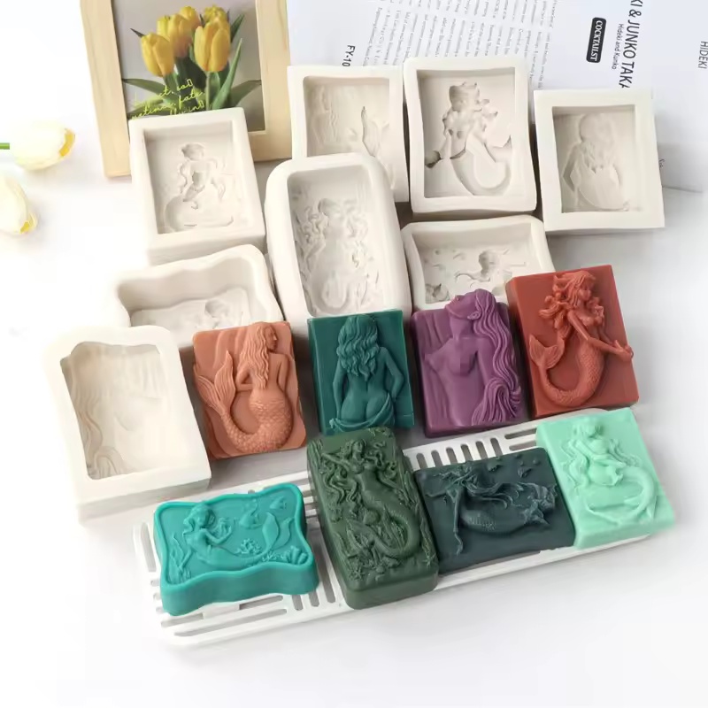 Soap Making Business - Moule en silicone 3D sirène style