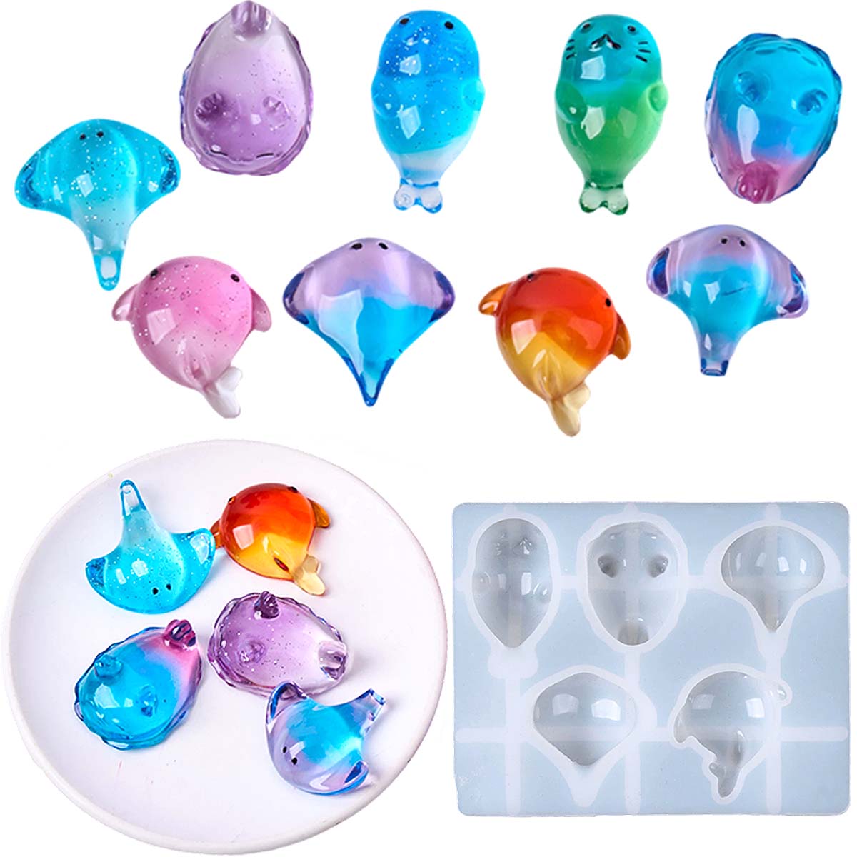 Soap Making Line - Moule en silicone 3D Kawaii Raie