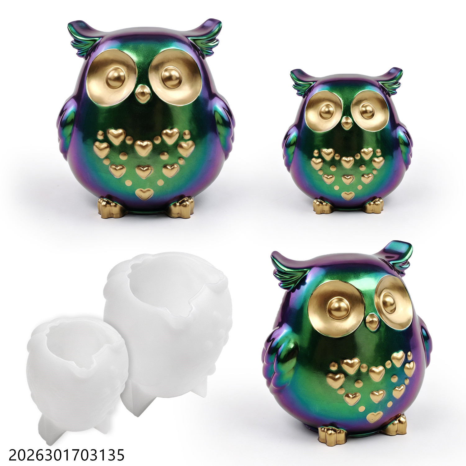 Soap Making Line - Moule en silicone Hibou 3D en